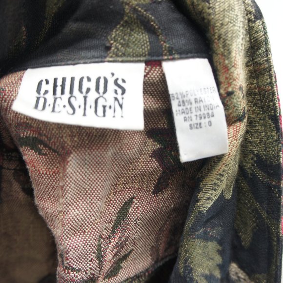 Chicos design vintage tapestry jacket size 0 - Picture 2 of 4